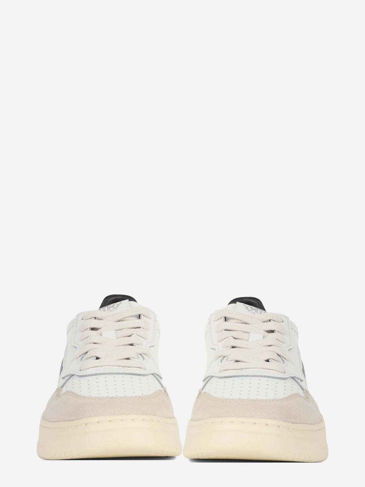 Sneaker Medalist Low in pelle bianca e nera - vista frontale