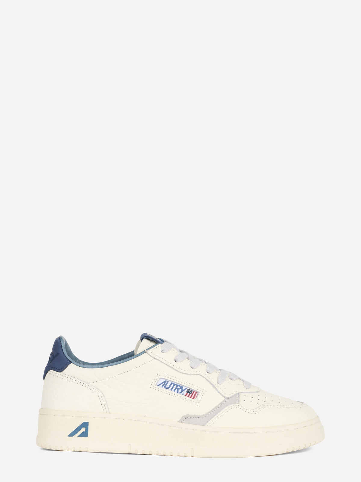 Sneaker Medalist Low in pelle blu - vista laterale