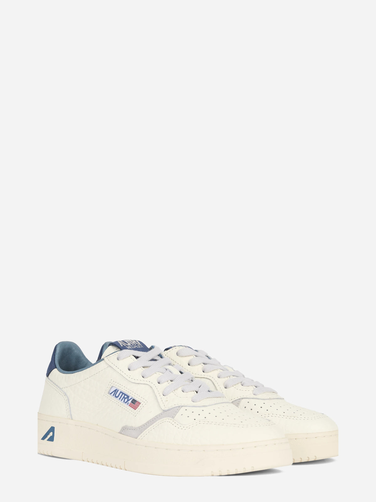 Sneaker Medalist Low in pelle blu - vista tre quarti