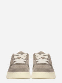 Sneaker Medalist Low tricolor in suede marrone - vista frontale