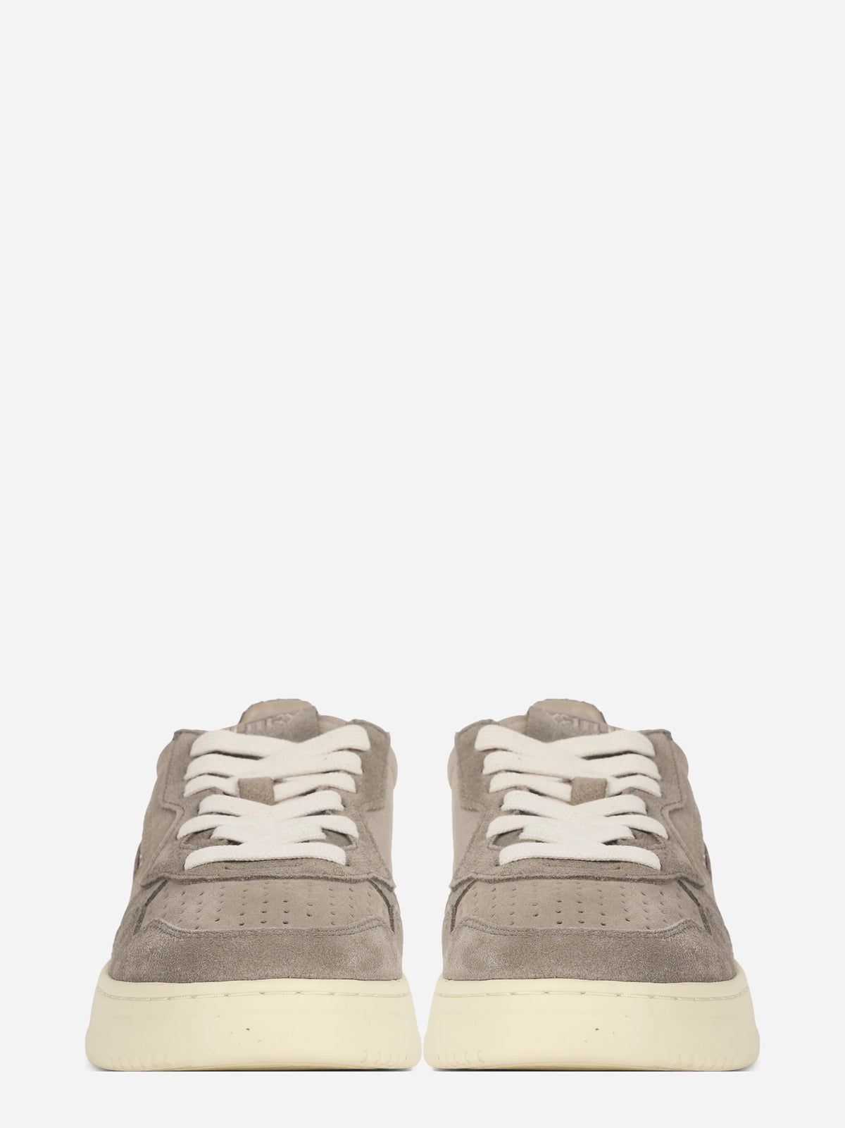 Sneaker Medalist Low tricolor in suede marrone - vista frontale