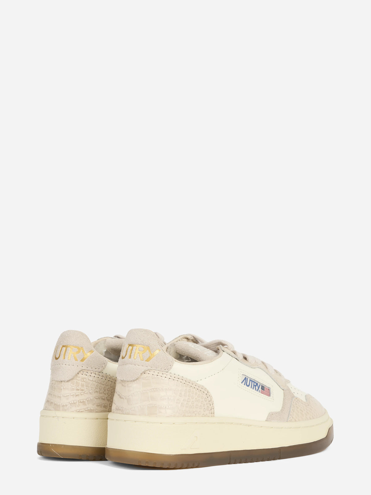 Sneaker Medalist Low in pelle avorio e beige - dettaglio della suola