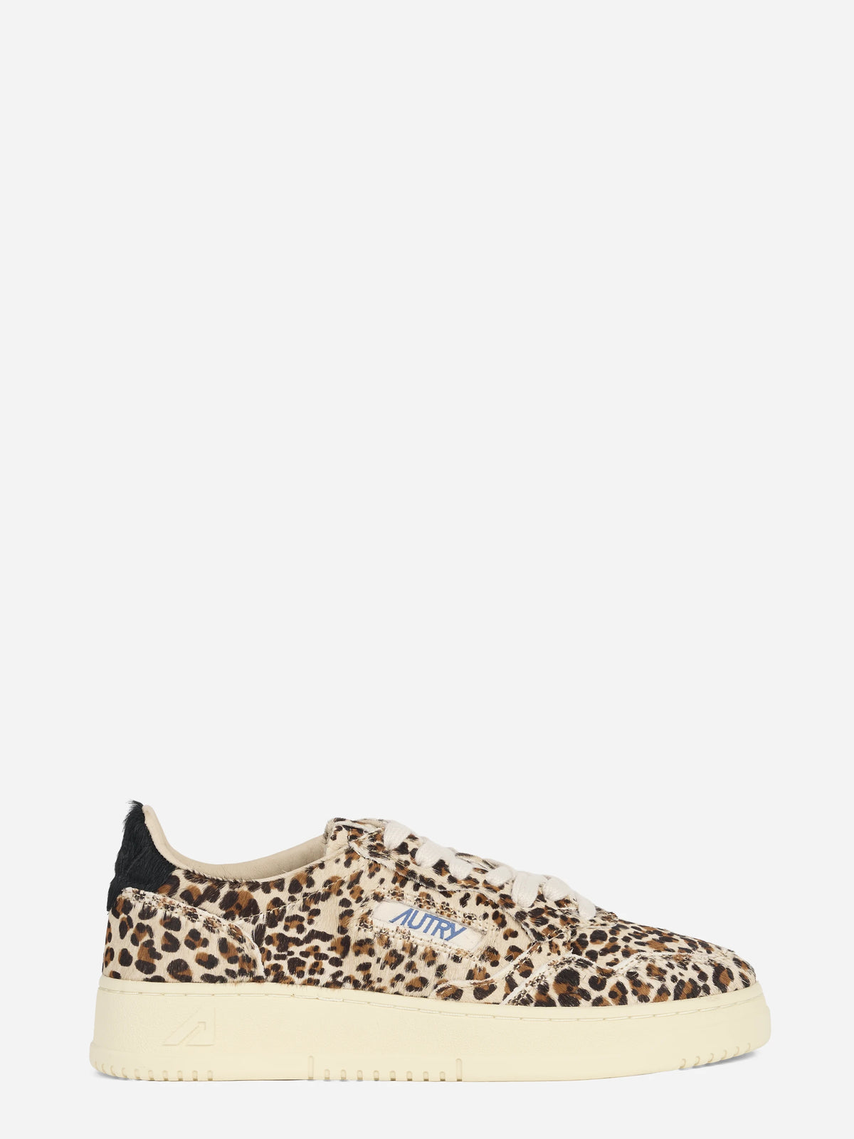 Sneaker Medalist Low effetto cavallino leopardato - vista laterale