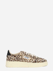Sneaker Medalist Low effetto cavallino leopardato - vista laterale