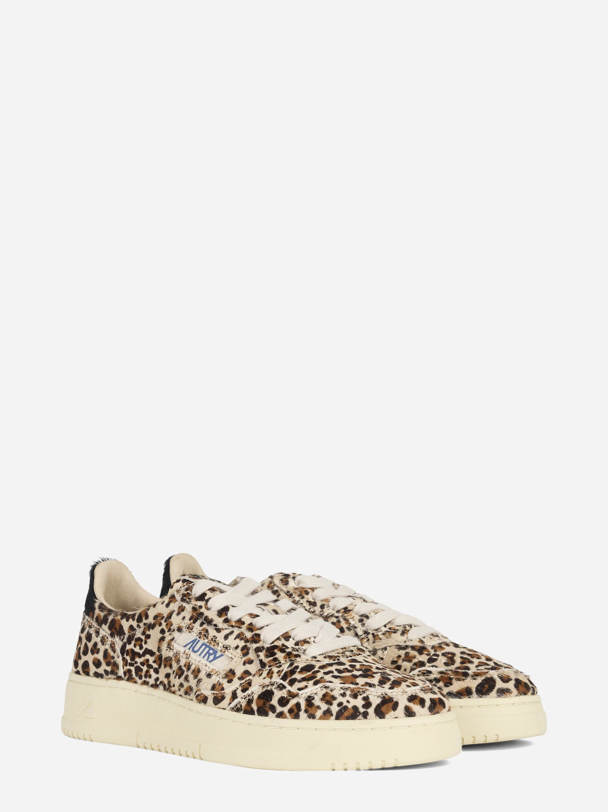 Sneaker Medalist Low effetto cavallino leopardato - vista tre quarti