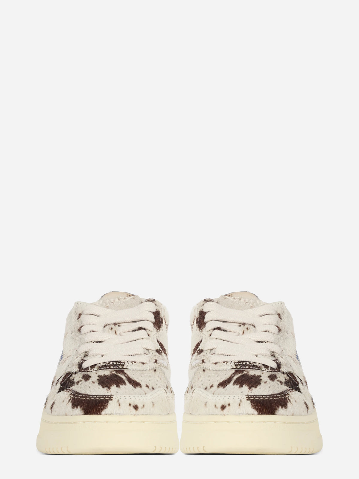 Sneaker Medalist Low effetto cavallino marrone - vista frontale