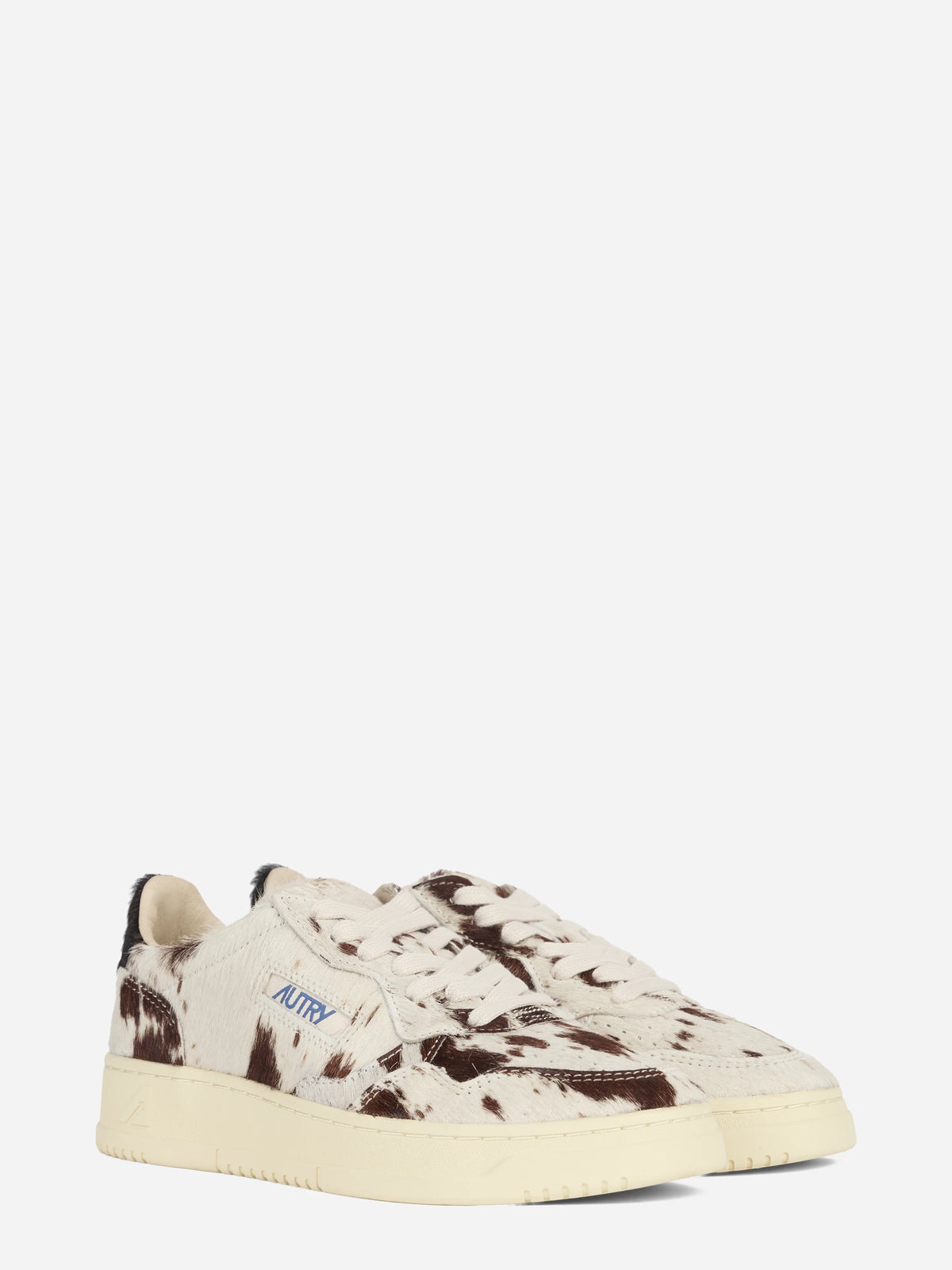 Sneaker Medalist Low effetto cavallino marrone - vista tre quarti