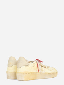 Sneaker Dallas Vintage Low in pelle beige - vista posteriore