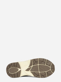 Sneaker Hyperway Low in suede e mesh beige - vista posteriore