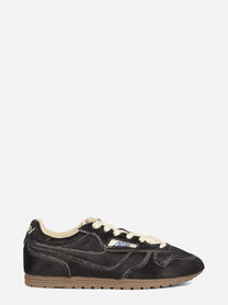 Sneaker Windspin Low effetto cavallino marrone - vista laterale