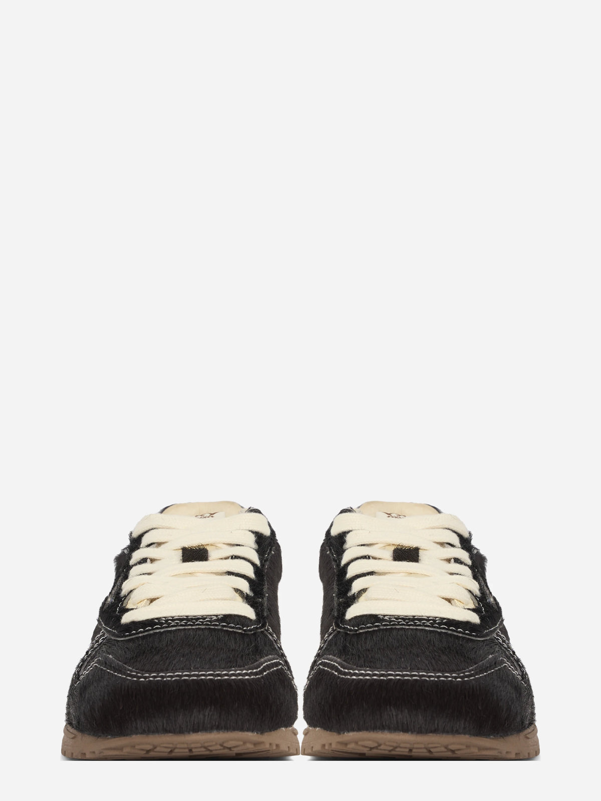 Sneaker Windspin Low effetto cavallino marrone - vista frontale