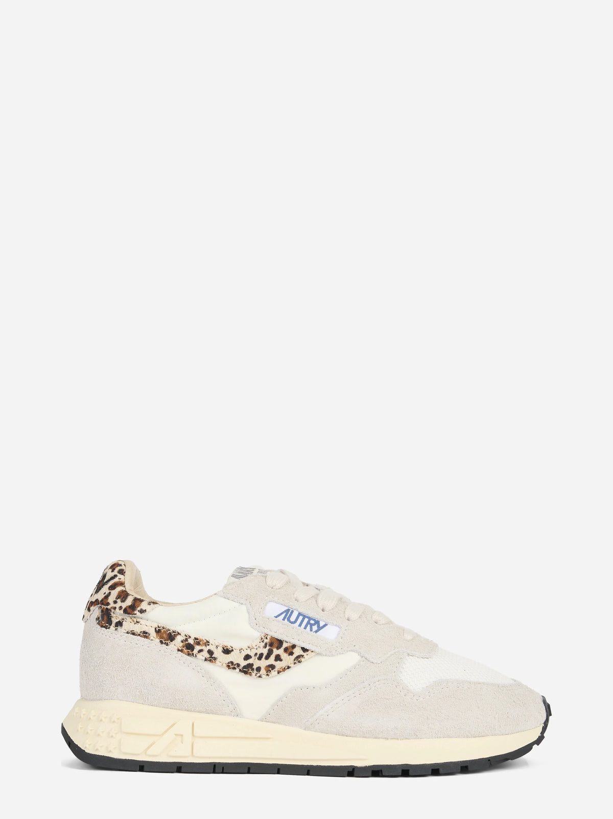 Sneaker Reelwind Low in nylon e suede grigia - vista laterale