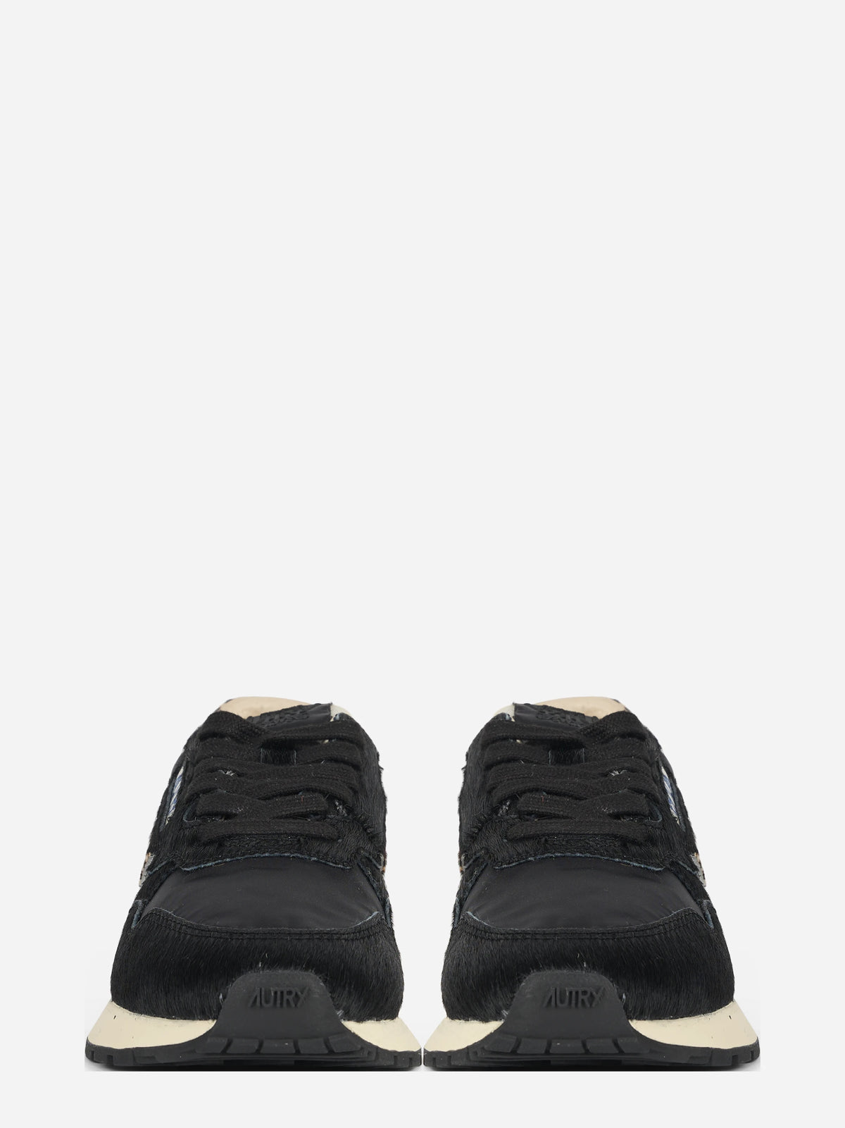 Sneaker Reelwind Low effetto cavallino nera - vista frontale