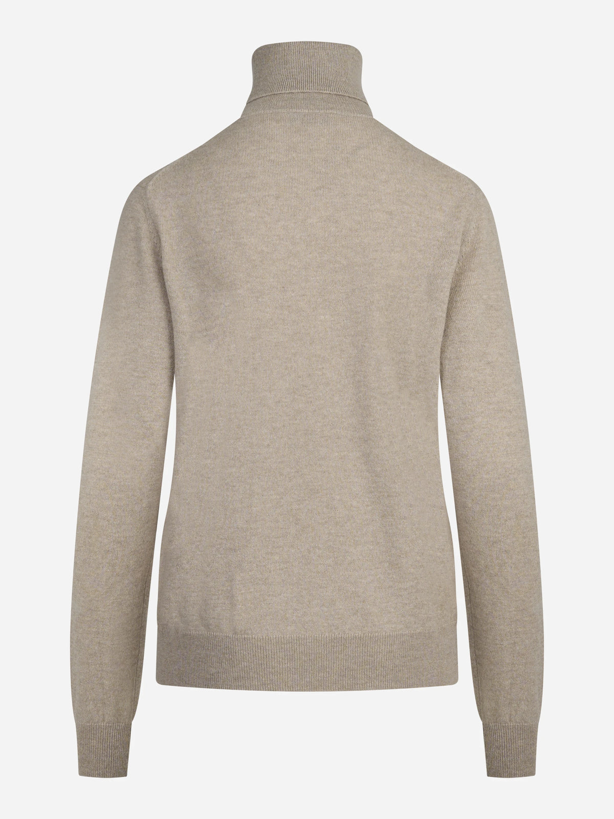 Lupetto argyle in cashmere marrone - vista posteriore