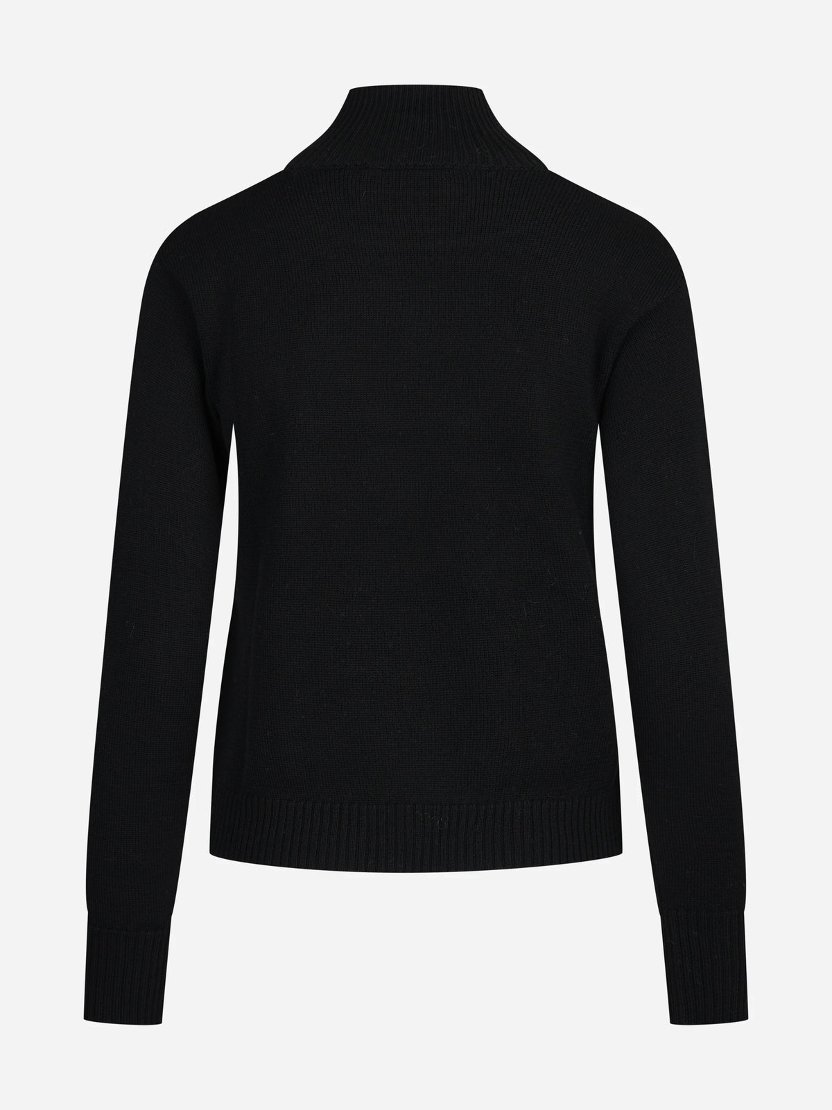 Lupetto oversize in lana nera - vista posteriore