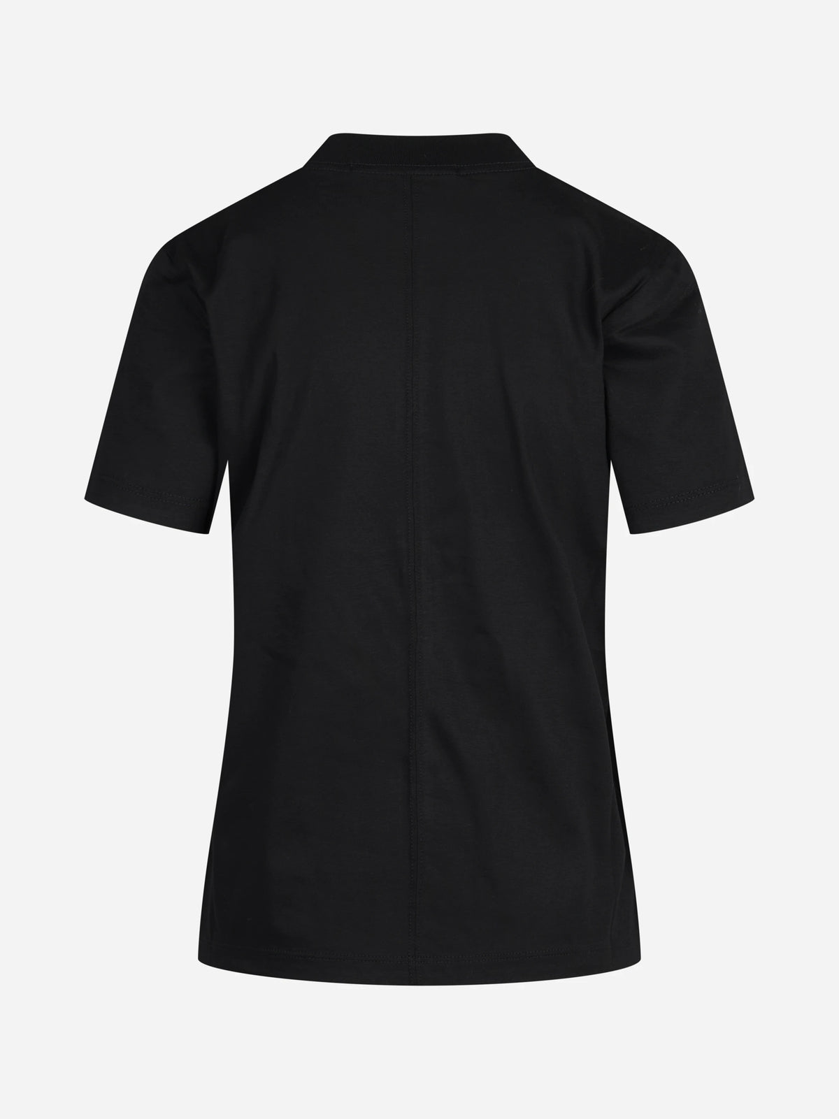 T-shirt con logo ricamato nero - vista posteriore