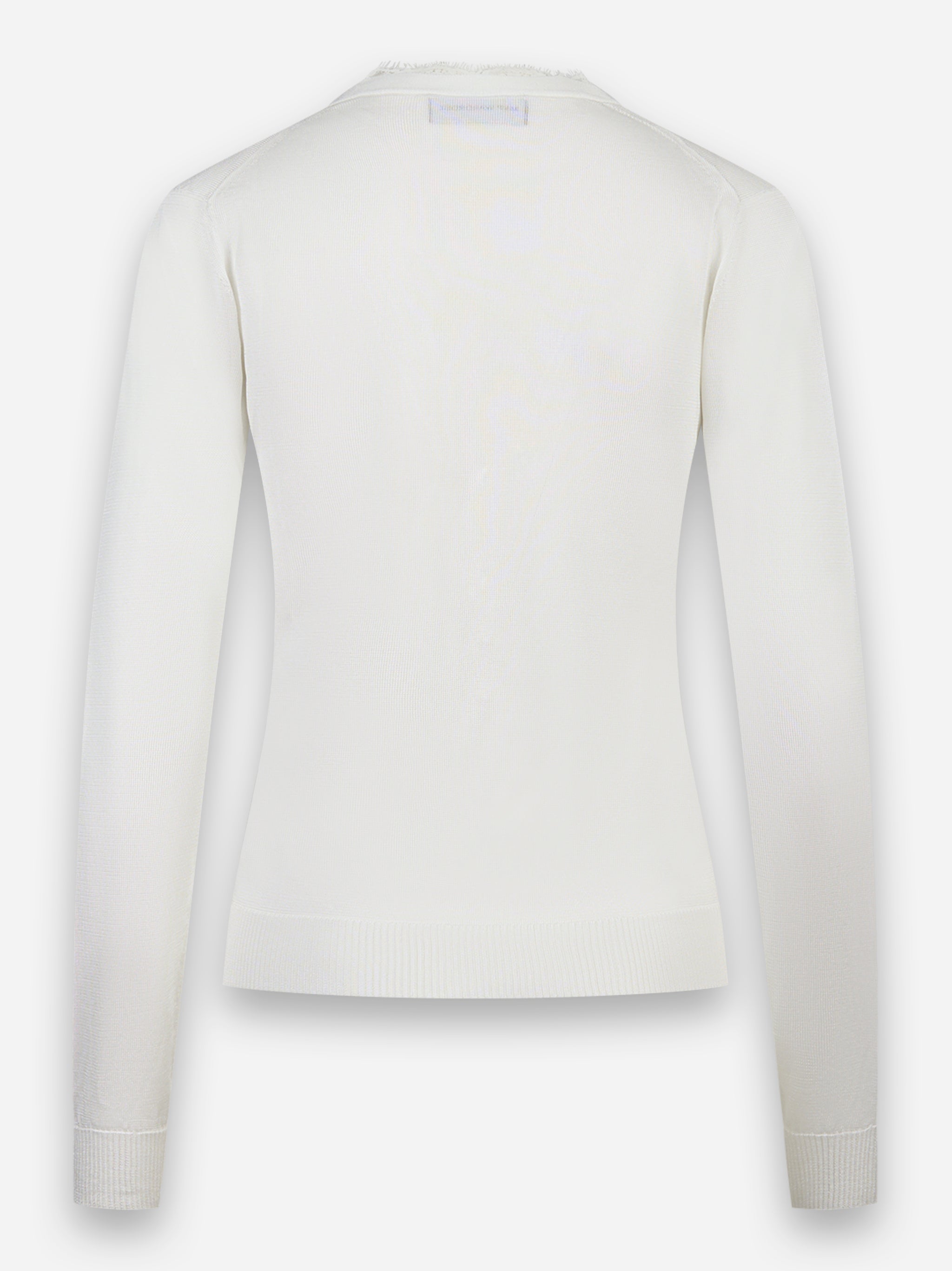 Cardigan in viscosa Bianco