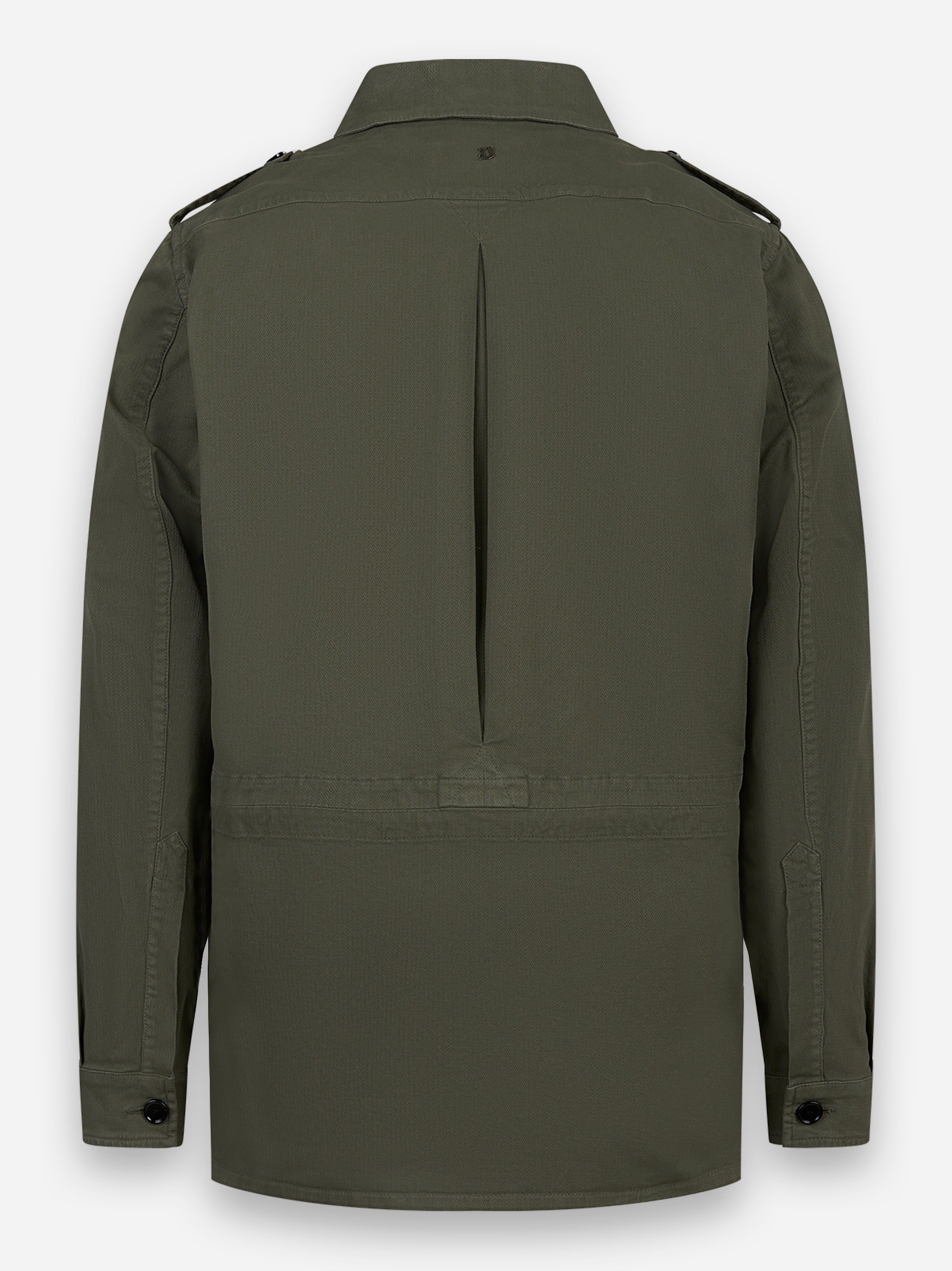 Field jacket in cotone Verde