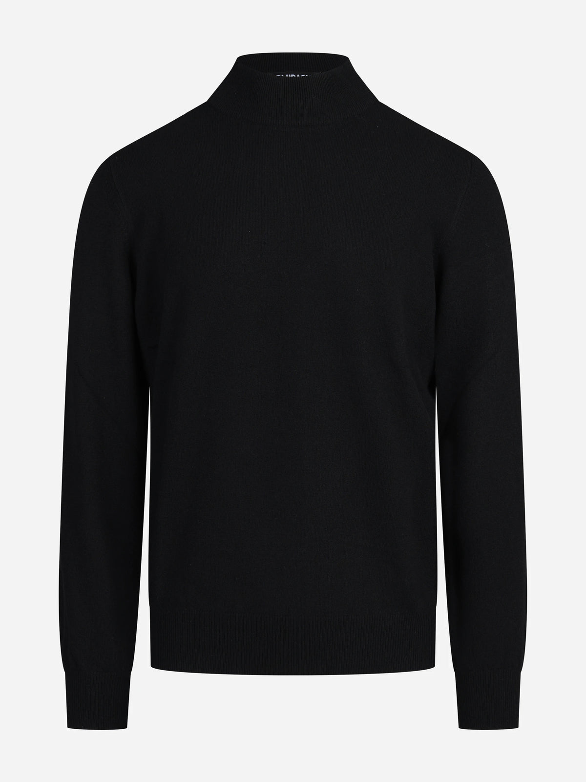 Maglia lupetto in cashmere nero - vista frontale