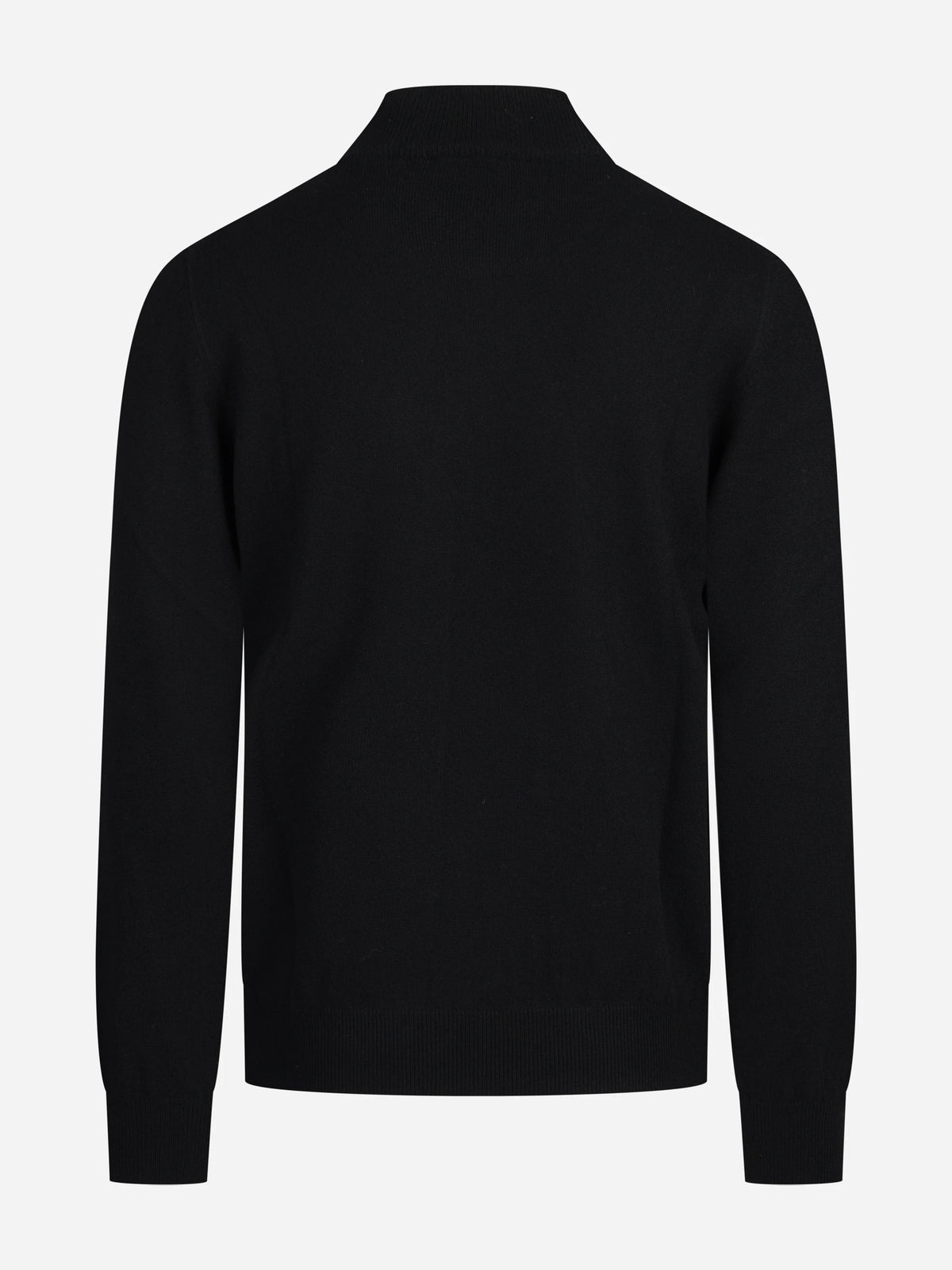 Maglia lupetto in cashmere nero - vista posteriore