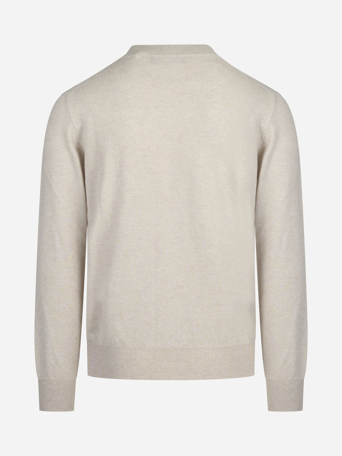 Maglia lupetto in cashmere beige - vista posteriore