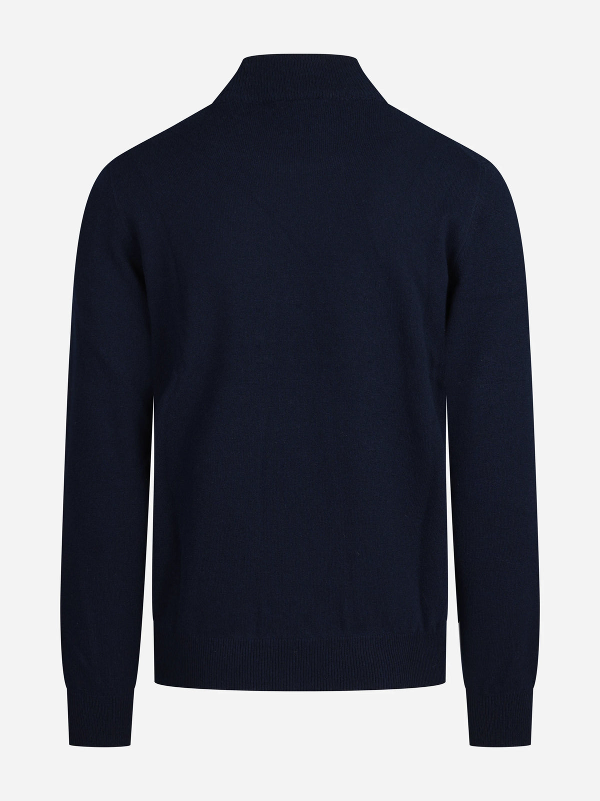 Maglia lupetto in cashmere blu - vista posteriore