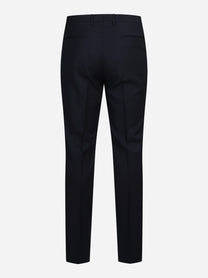 Abito monopetto in lana blu - pantaloni, vista posteriore