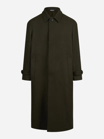 Cappotto Boglioli in lana verde - vista posteriore
