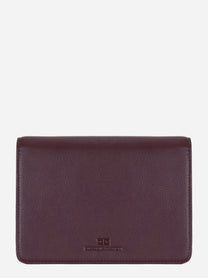 Retro della borsa bordeaux con logo Elisabetta Franchi