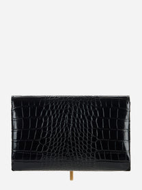 Retro della borsa nera effetto cocco Elisabetta Franchi