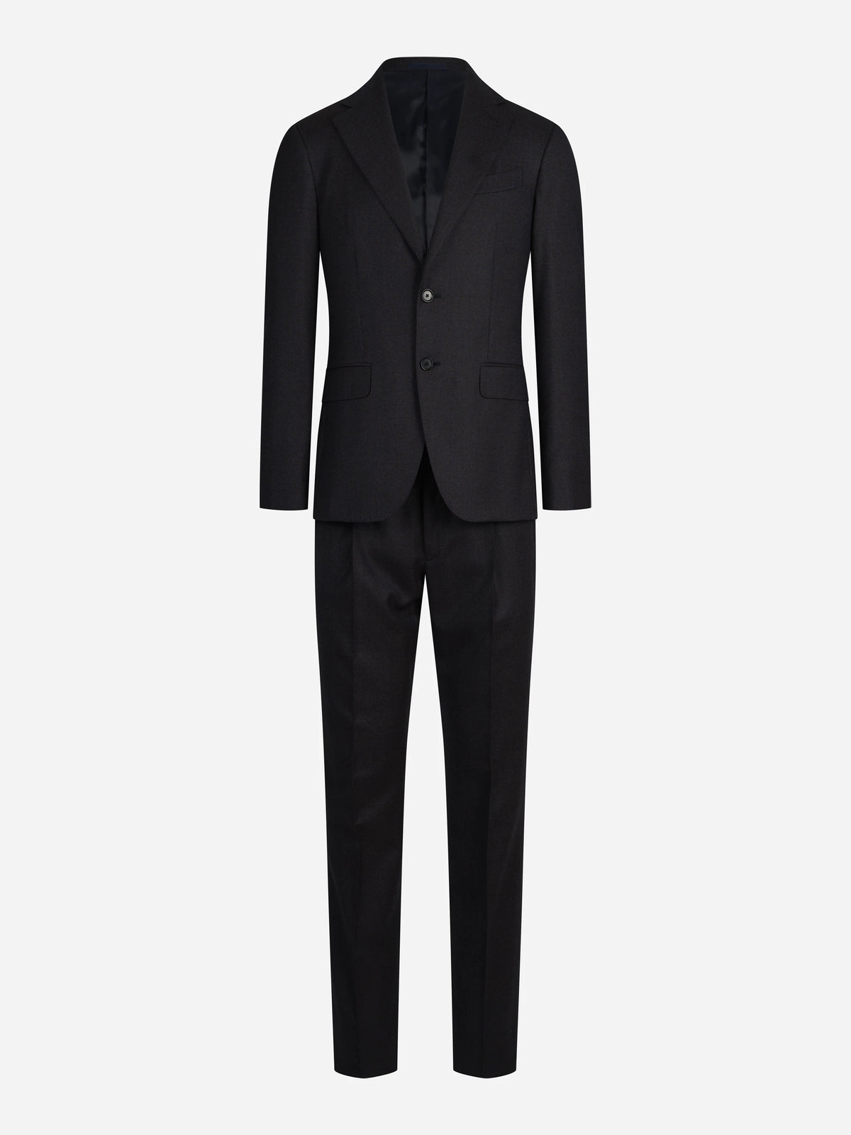 Abito monopetto in lana blu - vista frontale