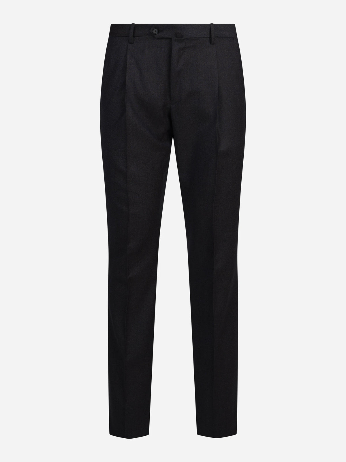 Abito monopetto in lana blu - pantaloni, vista posteriore