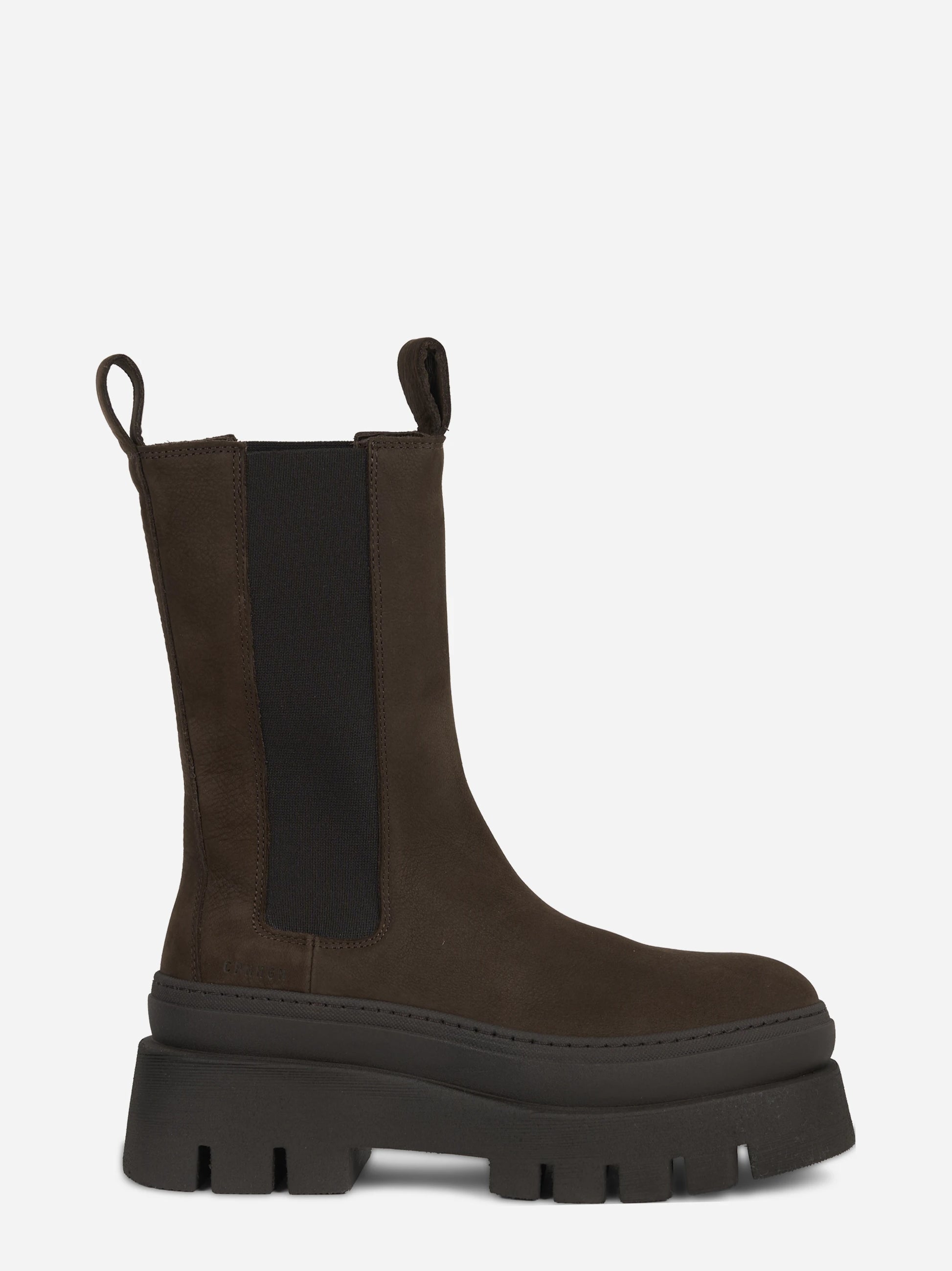Chelsea boot CPH685 in nabuk chocolate - vista laterale