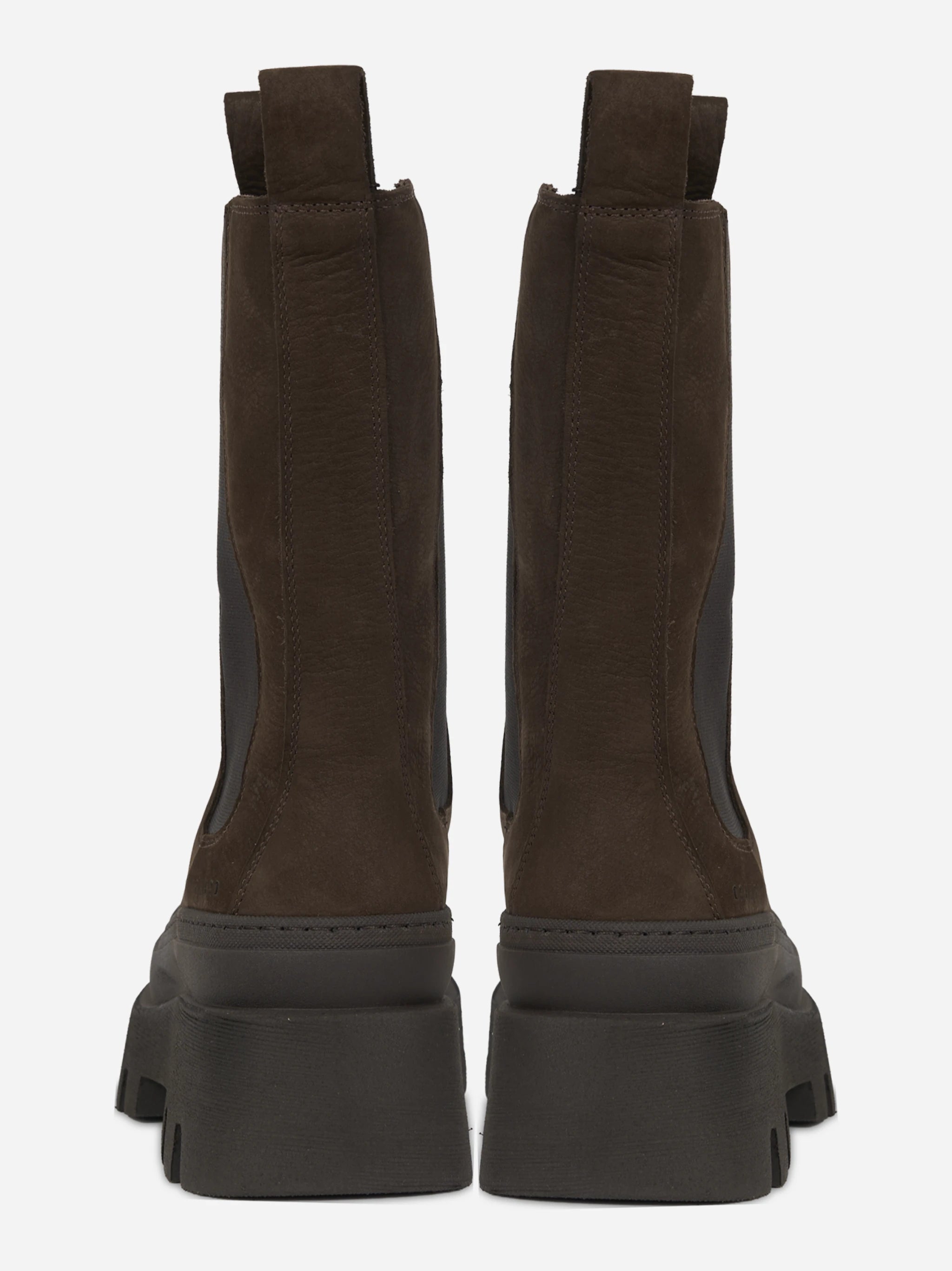 Chelsea boot CPH685 in nabuk chocolate - vista posteriore