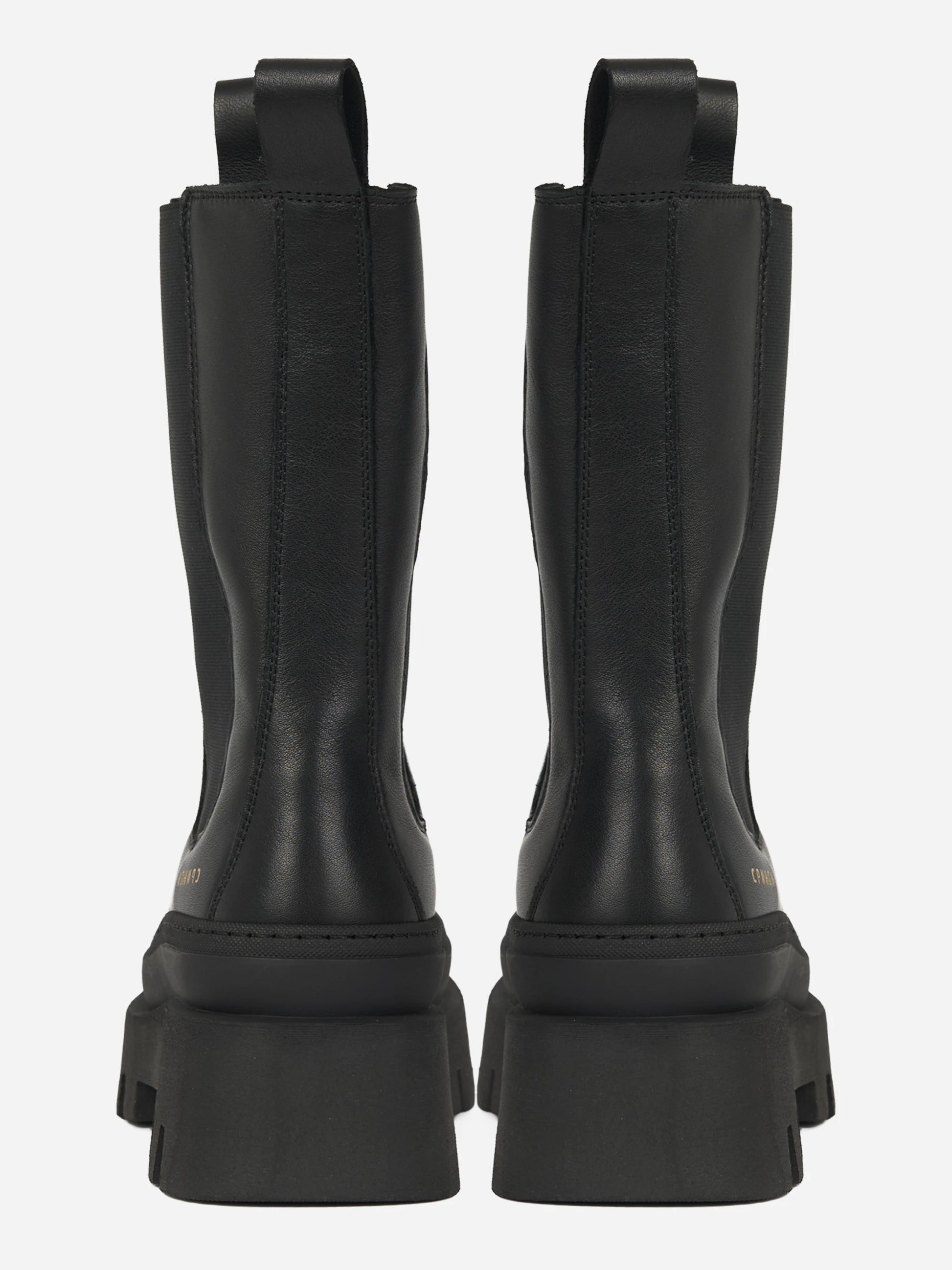 Chelsea boot CPH685 in pelle nera - vista posteriore