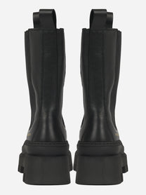 Chelsea boot CPH685 in pelle nera - vista posteriore