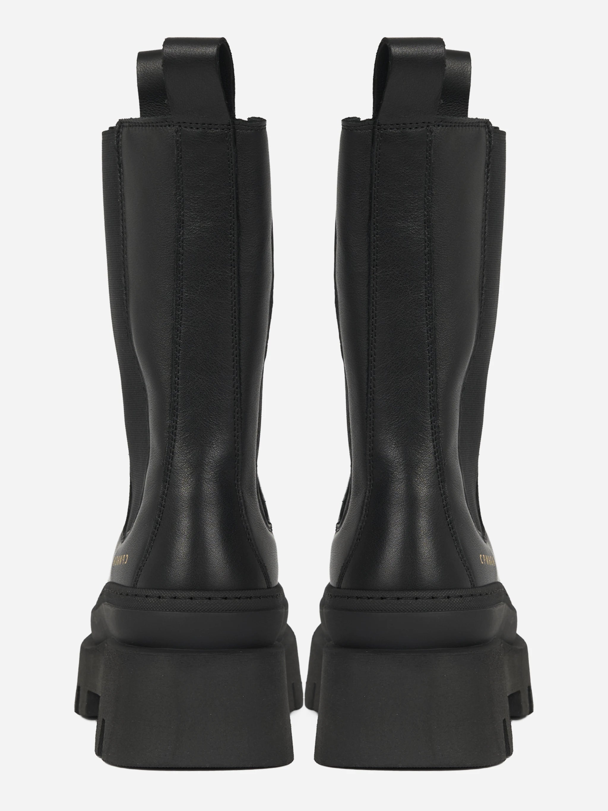 Chelsea boot CPH685 in pelle nera - vista posteriore