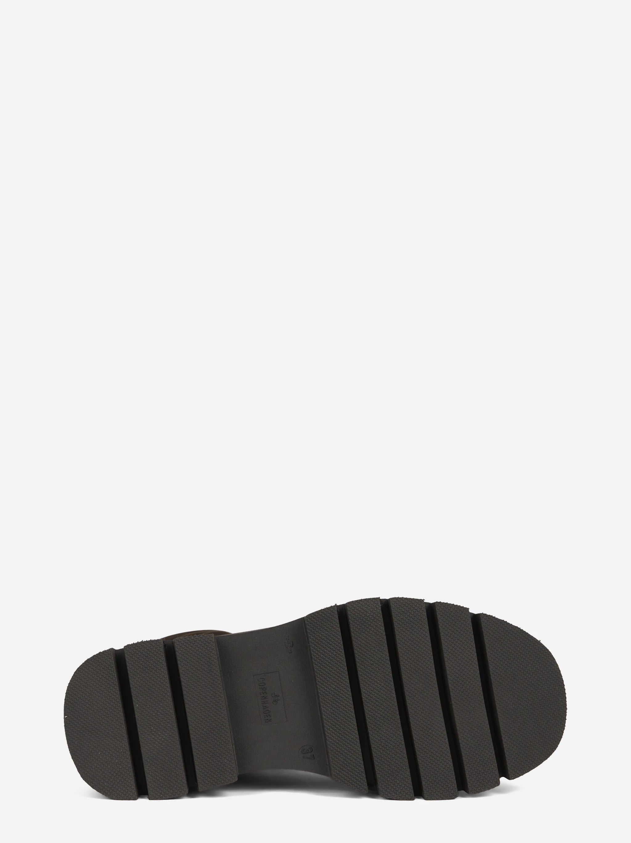Stivale stringato CPH691 in nabuk chocolate - dettaglio suola