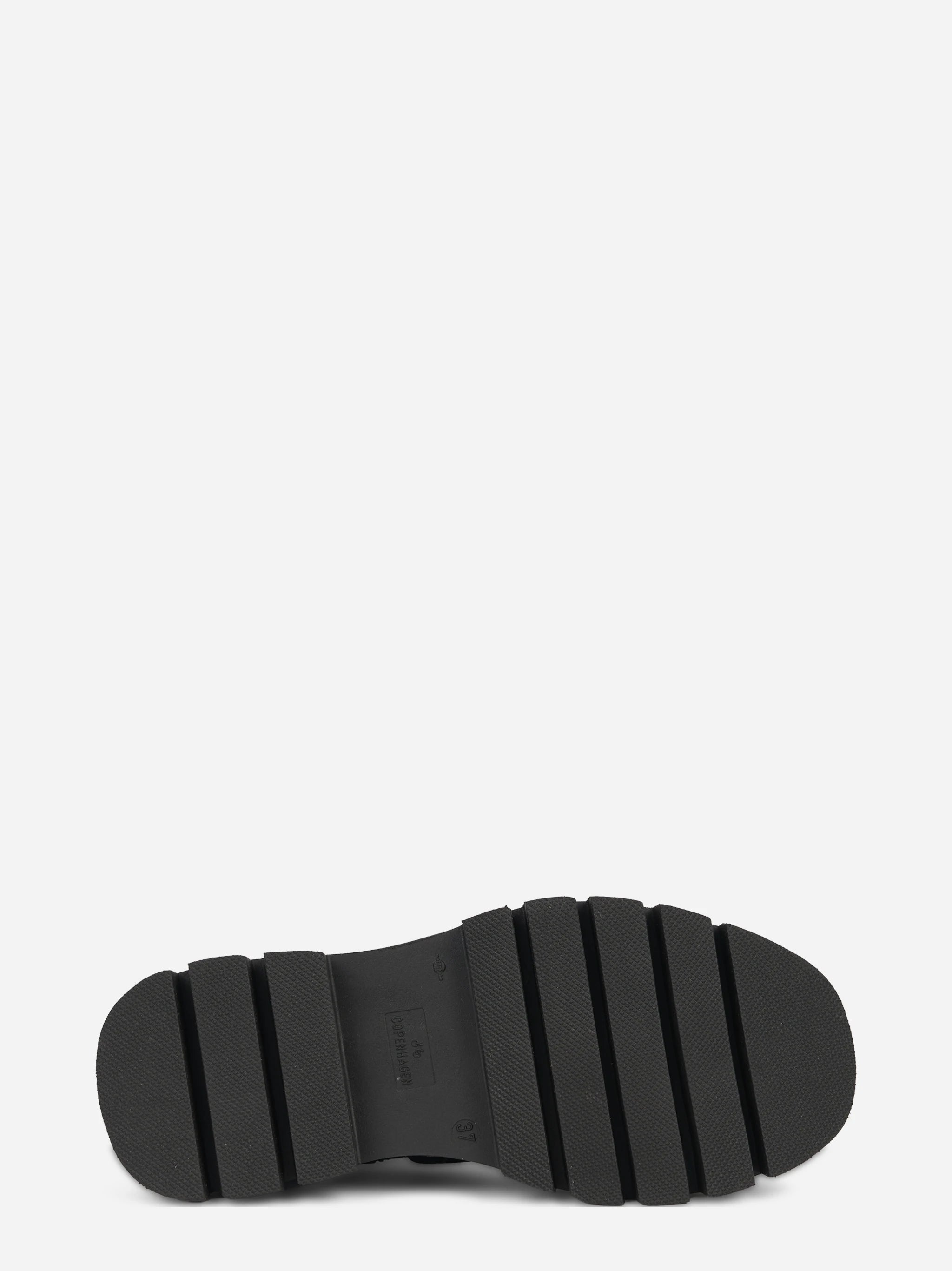Stivaletto stringato CPH697 in pelle nera - dettaglio suola
