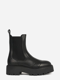 Chelsea boot CPH715 in pelle nera - vista laterale