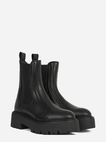 Chelsea boot CPH715 in pelle nera - vista tre quarti
