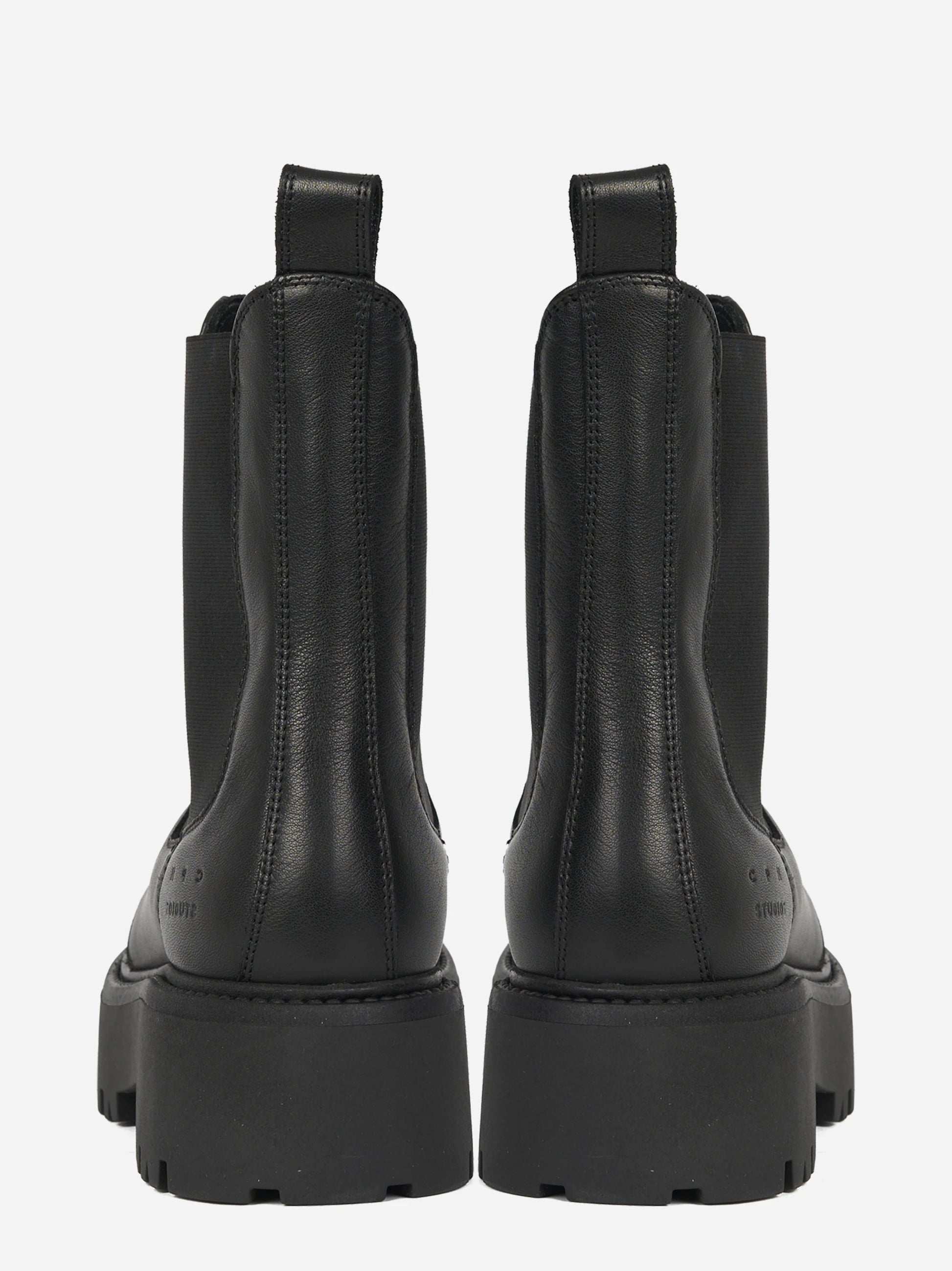 Chelsea boot CPH715 in pelle nera - vista posteriore