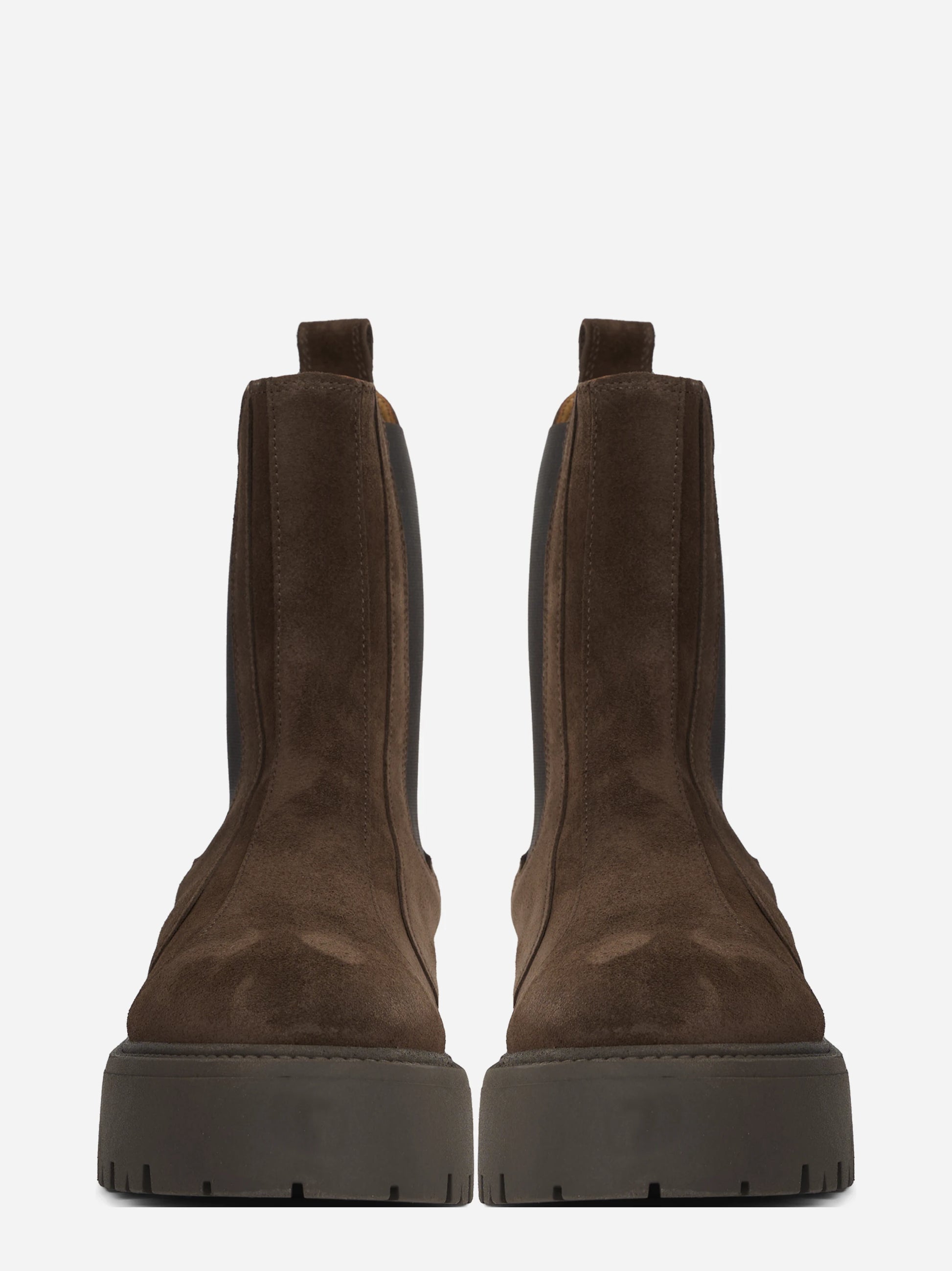 Chelsea boot CPH715 in camoscio chocolate - vista frontale