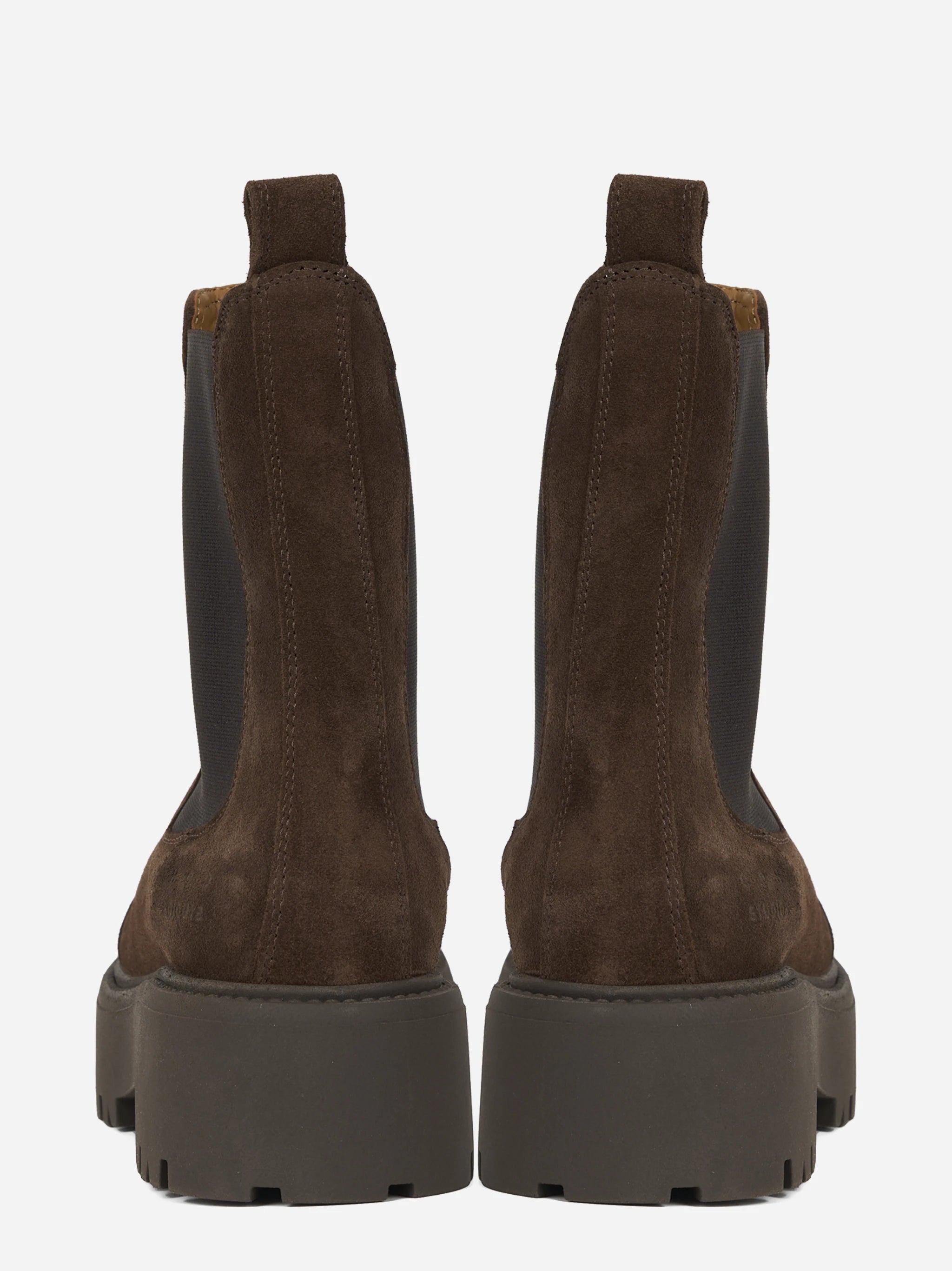 Chelsea boot CPH715 in camoscio chocolate - vista posteriore