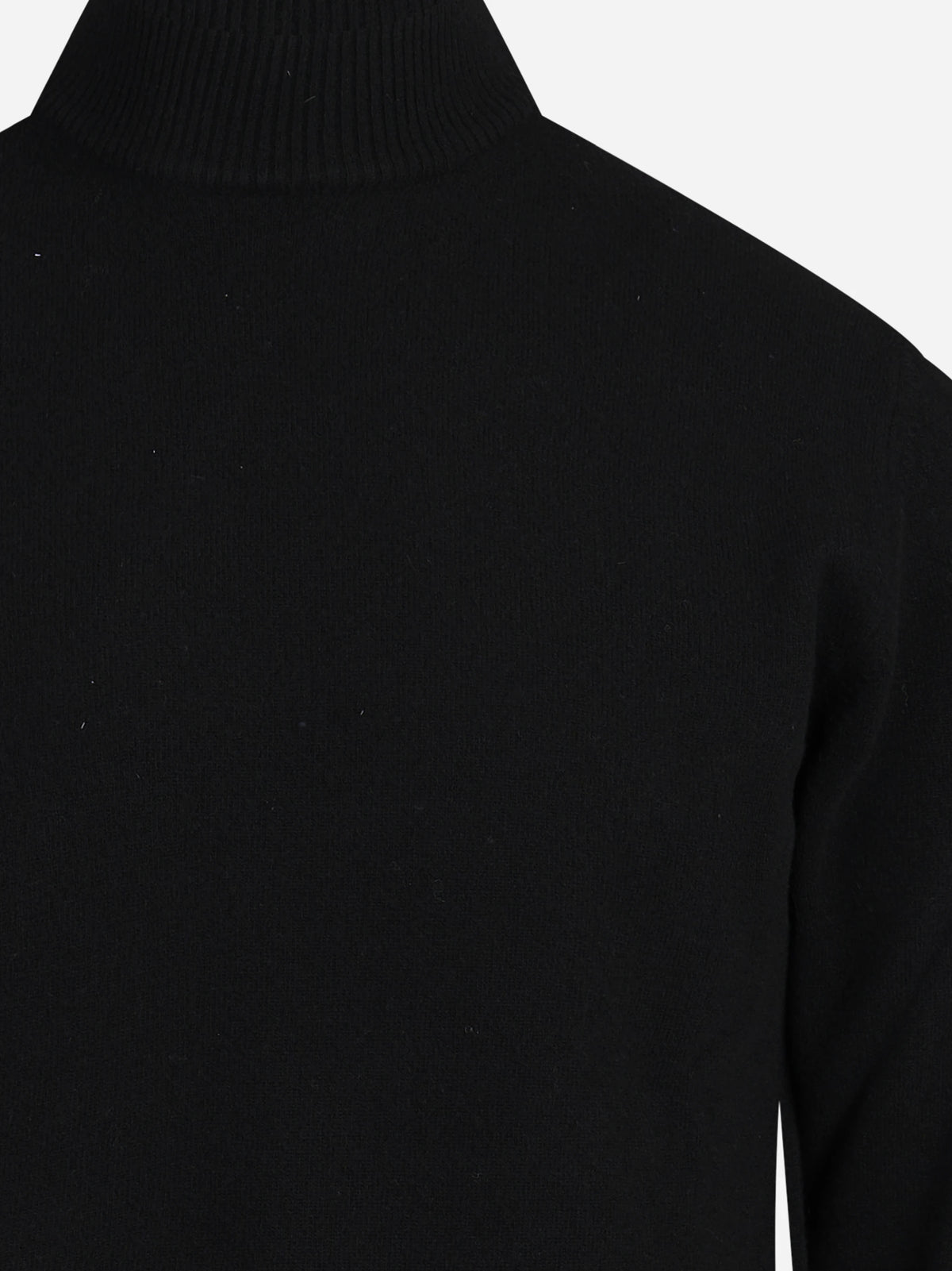 Lupetto in lana e cashmere nero - vista posteriore