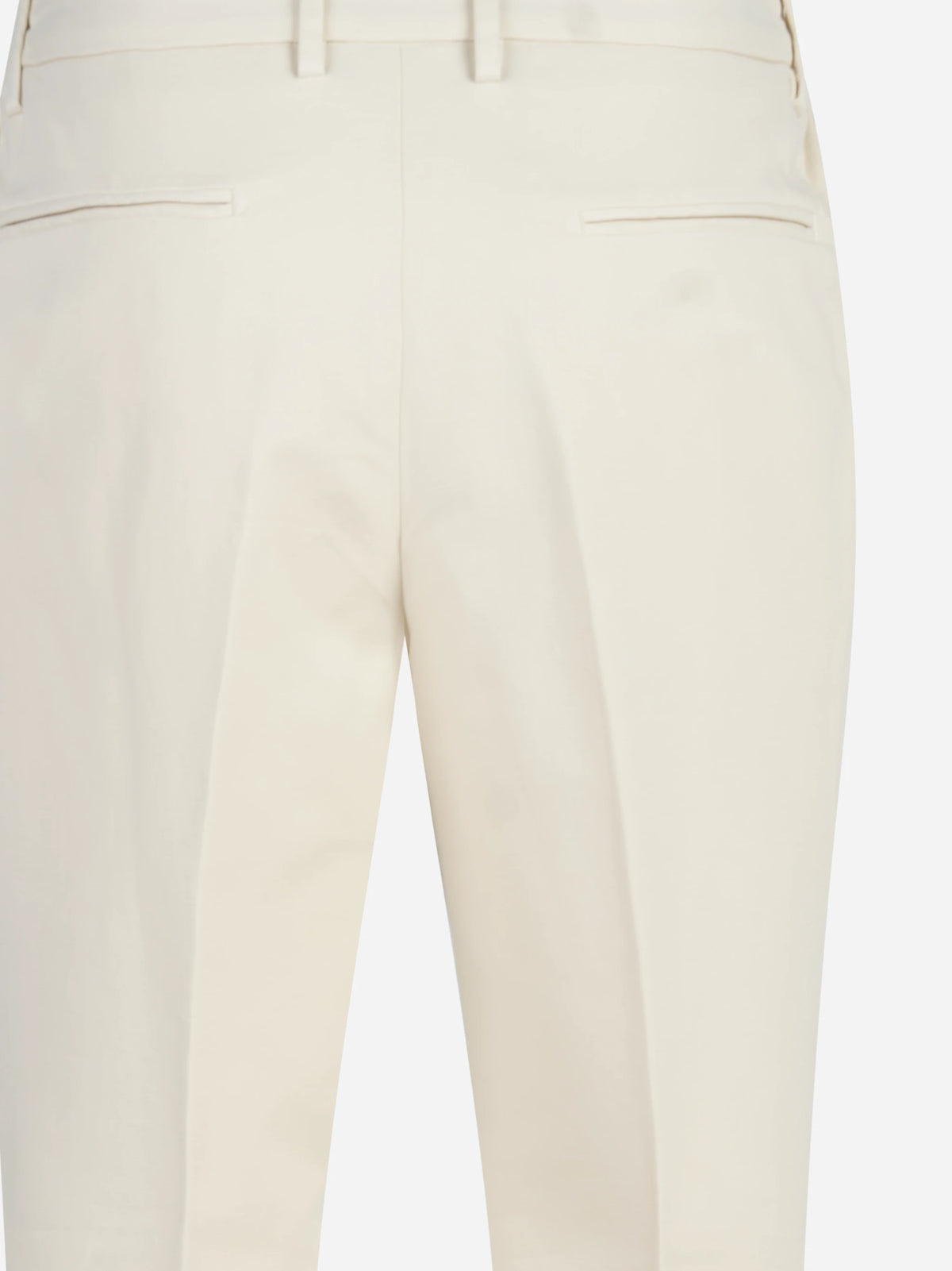 Pantaloni in cotone stretch bianco - dettaglio del prodotto