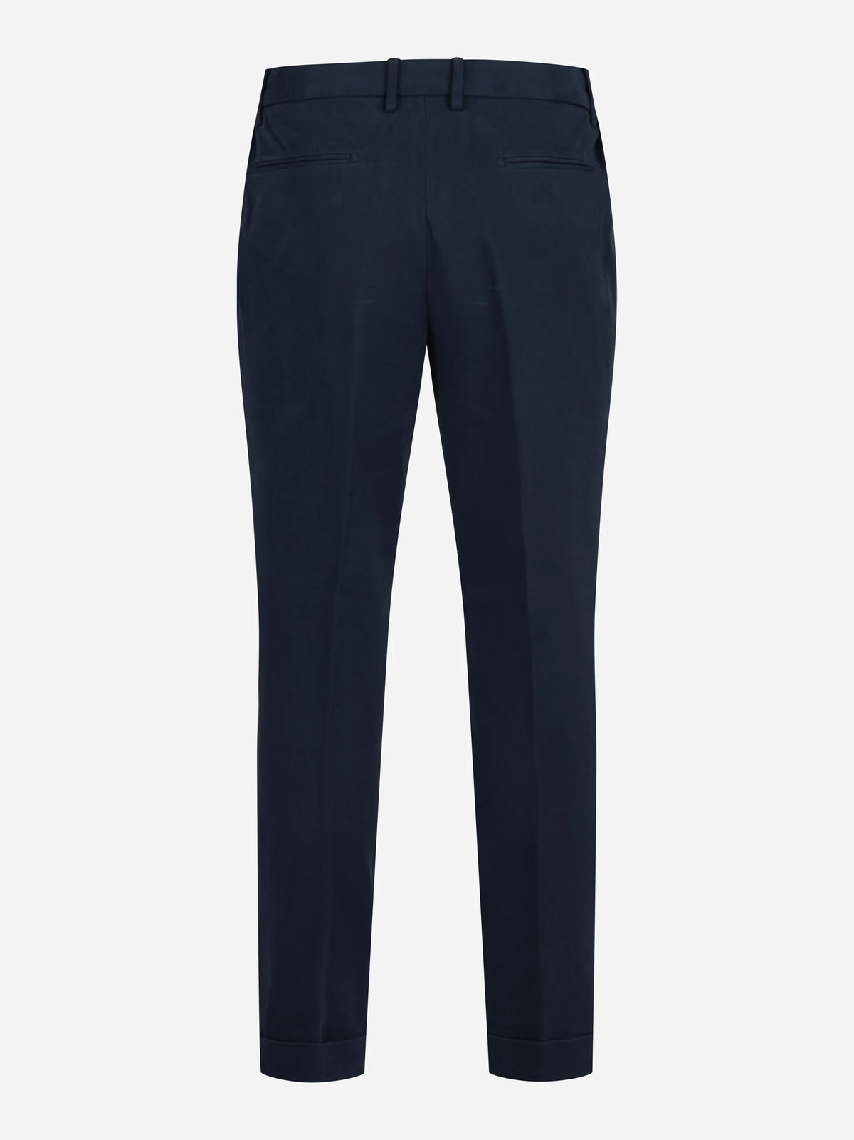 Pantaloni in cotone stretch blu - vista posteriore