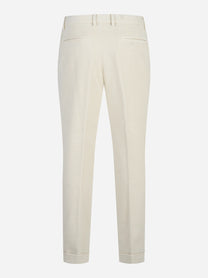 Pantaloni in cotone e modal bianco - vista posteriore