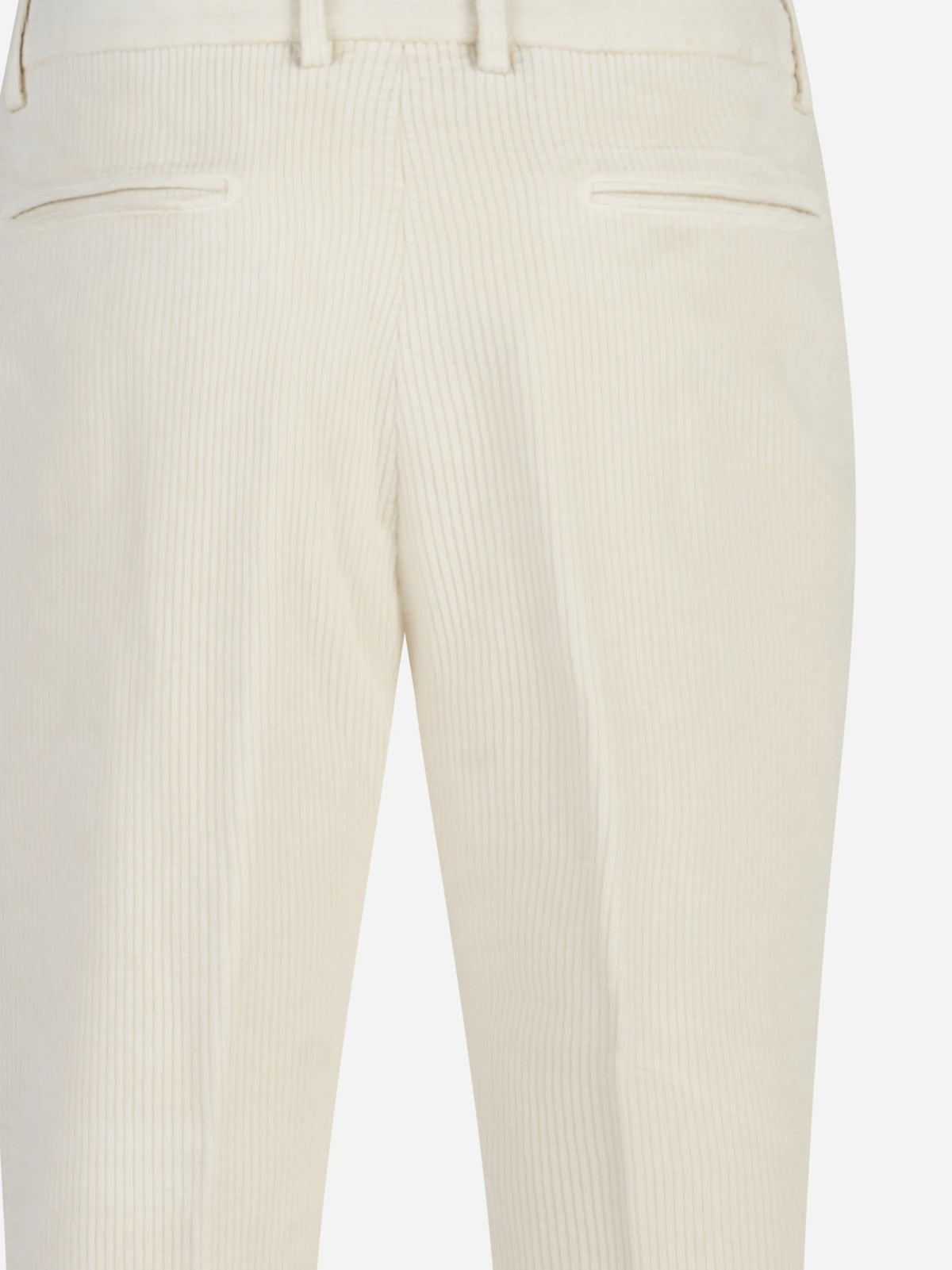 Pantaloni in cotone e modal bianco - dettaglio del prodotto