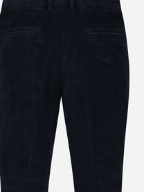 Pantaloni in cotone e modal blu - dettaglio del prodotto